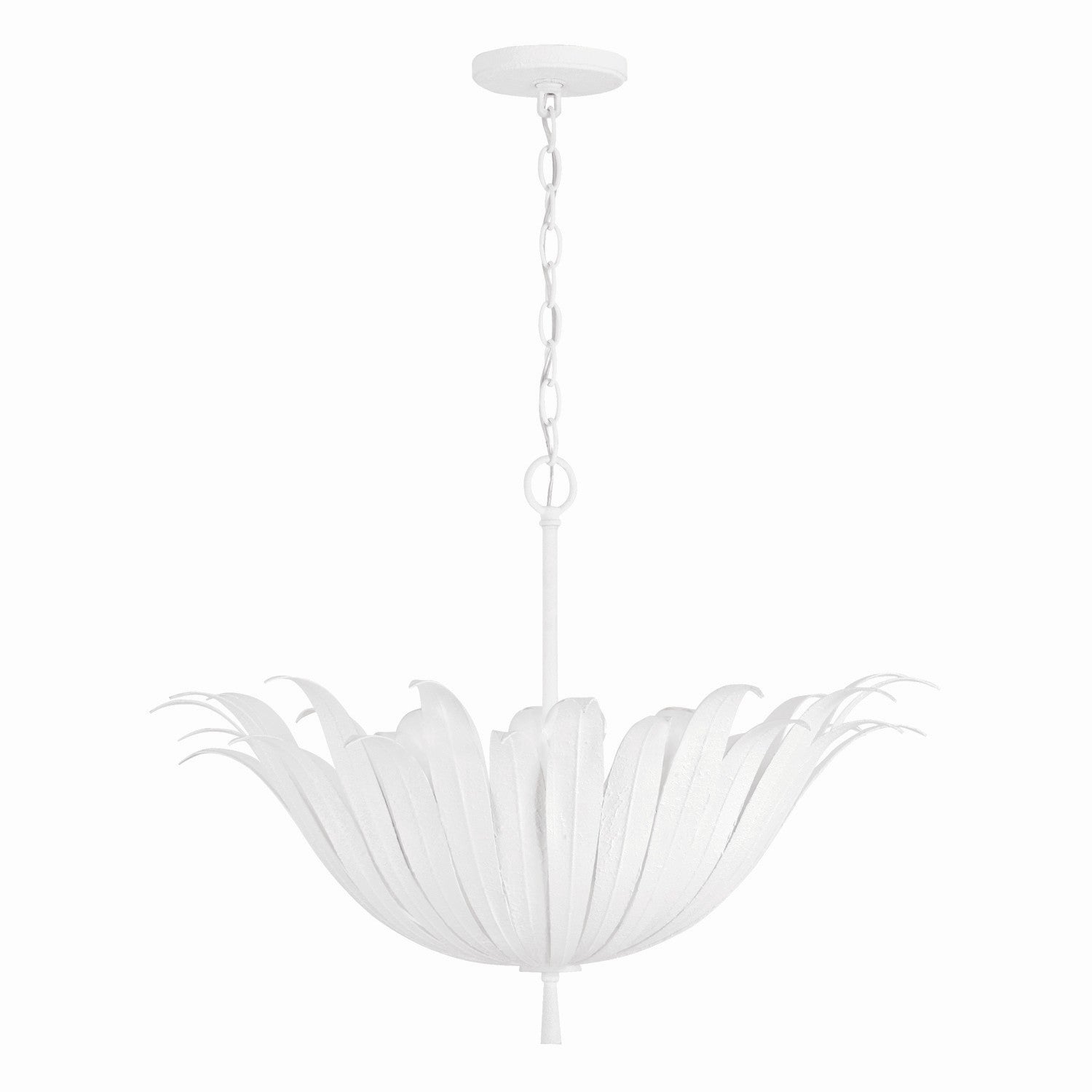 Capital Lighting - 349541XW - Four Light Pendant - Eden - Textured White