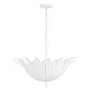 Capital Lighting - 349541XW - Four Light Pendant - Eden - Textured White