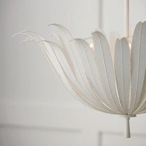 Capital Lighting - 349541XW - Four Light Pendant - Eden - Textured White