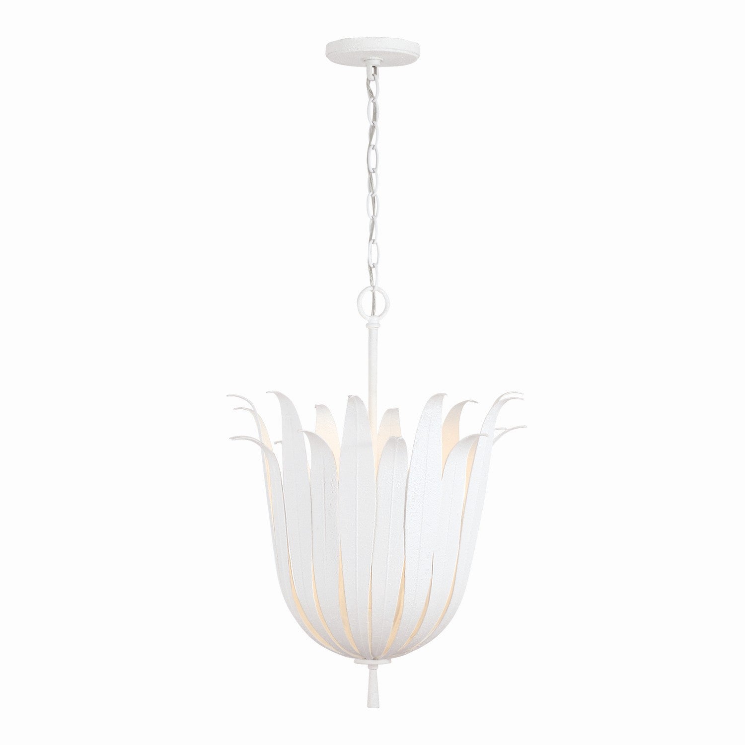Capital Lighting - 349542XW - Four Light Pendant - Eden - Textured White
