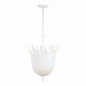 Capital Lighting - 349542XW - Four Light Pendant - Eden - Textured White