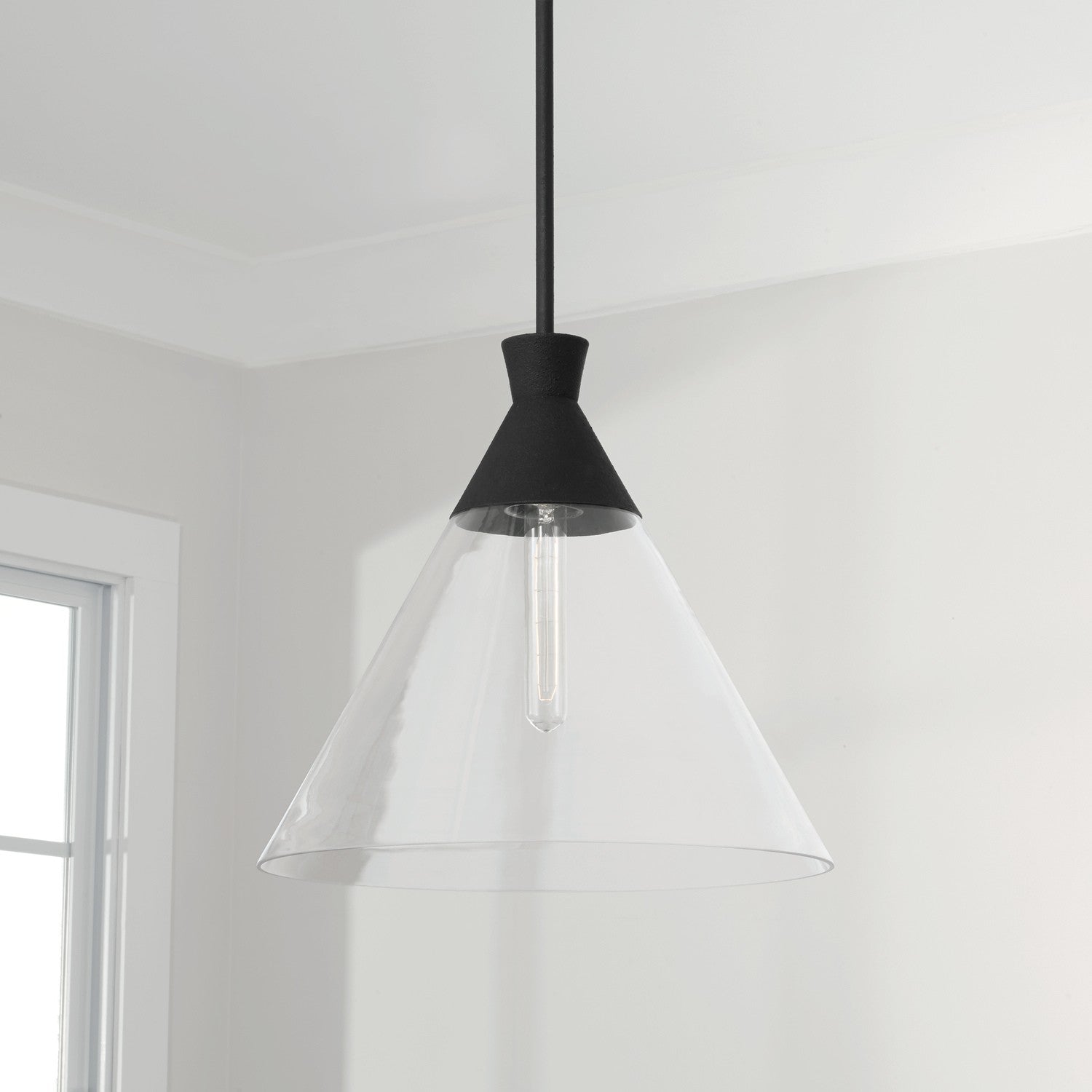 Capital Lighting - 350311XK - One Light Pendant - Paloma - Textured Black