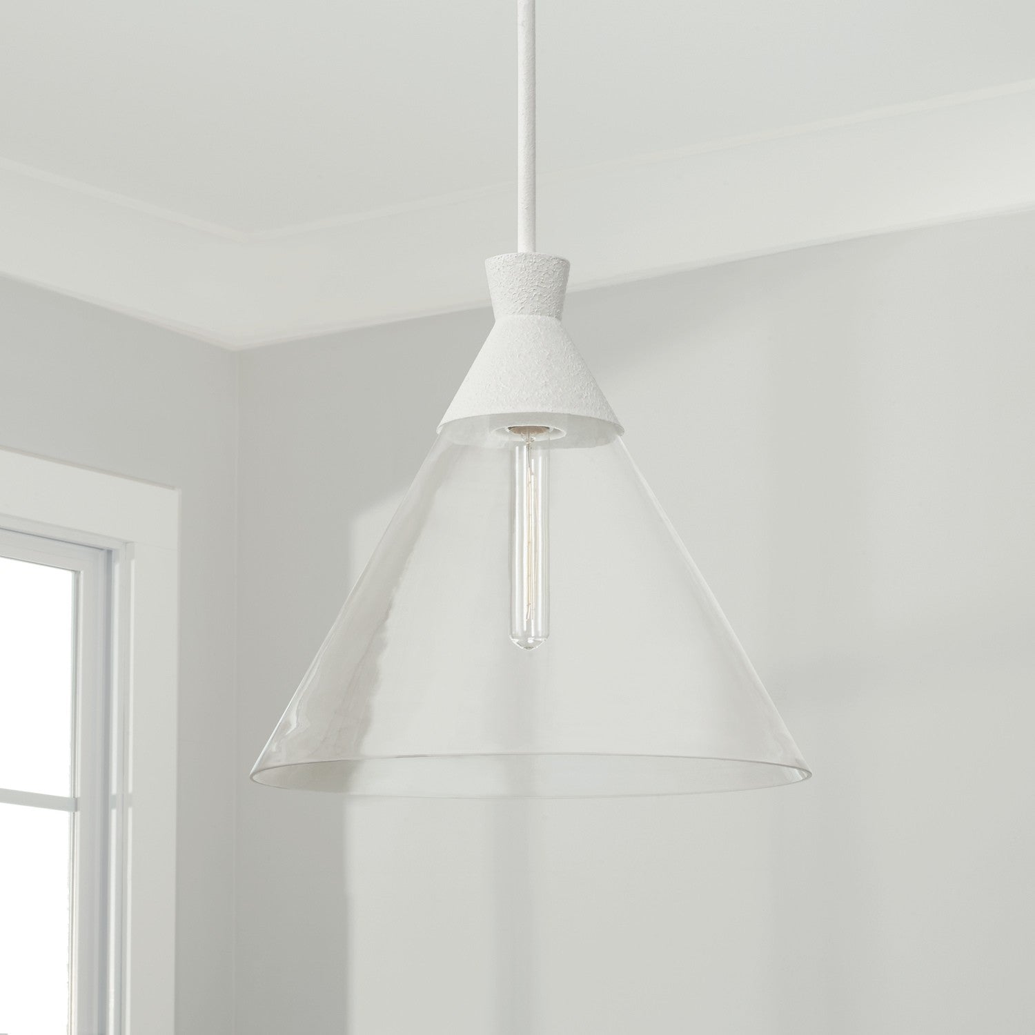 Capital Lighting - 350311XW - One Light Pendant - Paloma - Textured White