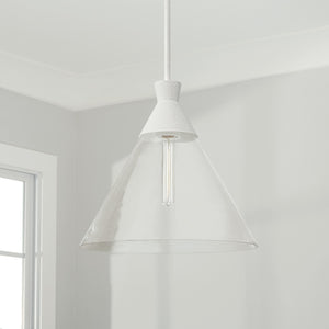 Capital Lighting - 350311XW - One Light Pendant - Paloma - Textured White