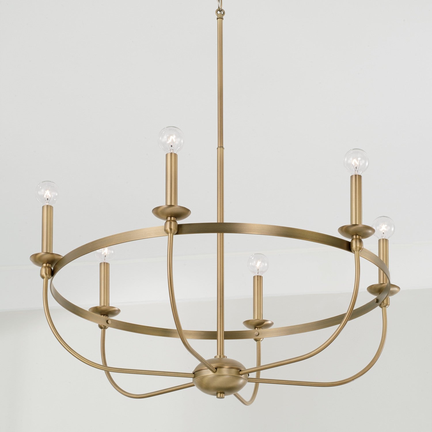Capital Lighting - 425161AD - Six Light Chandelier - Rylann - Aged Brass