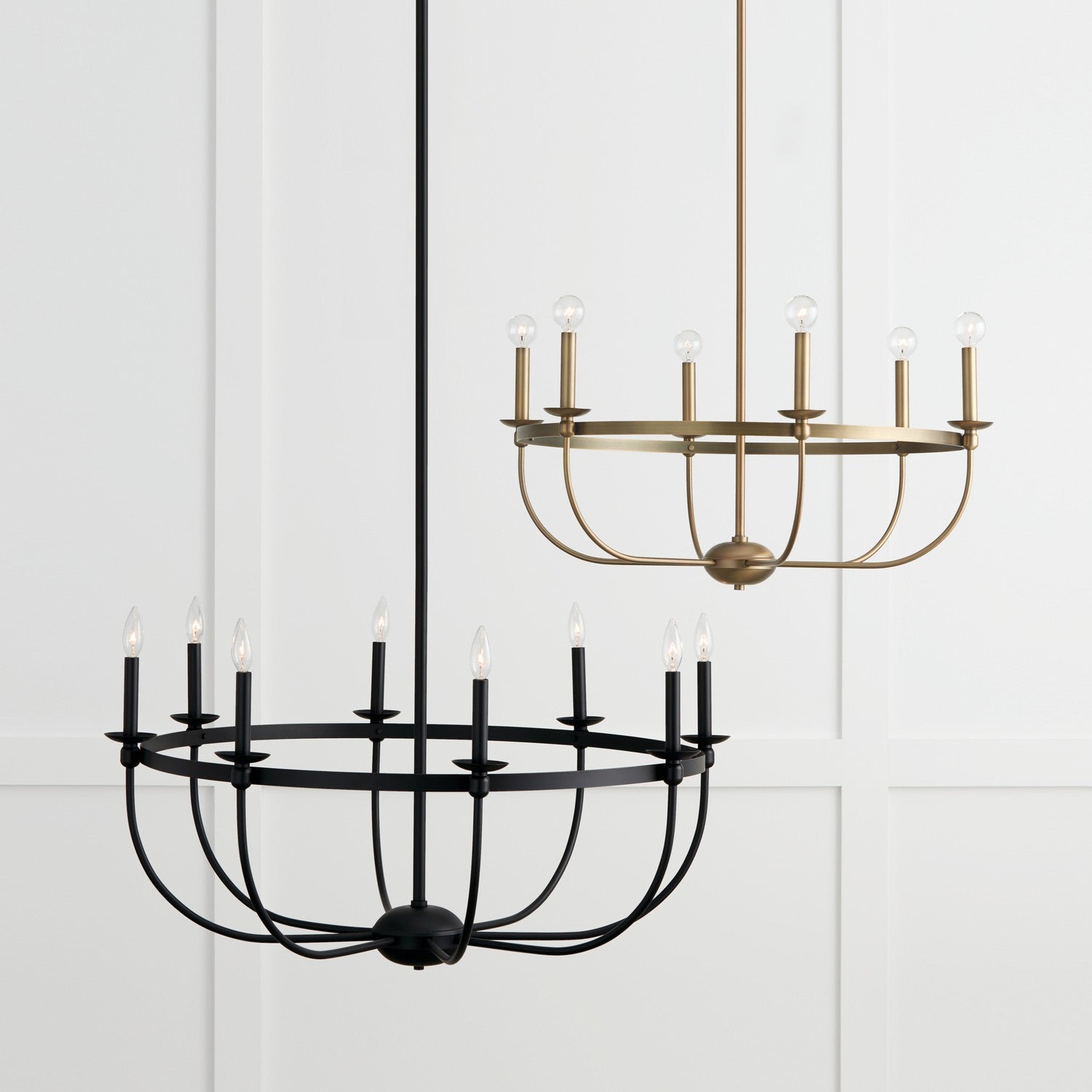 Capital Lighting - 425161AD - Six Light Chandelier - Rylann - Aged Brass