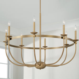 Capital Lighting - 425181AD - Eight Light Chandelier - Rylann - Aged Brass