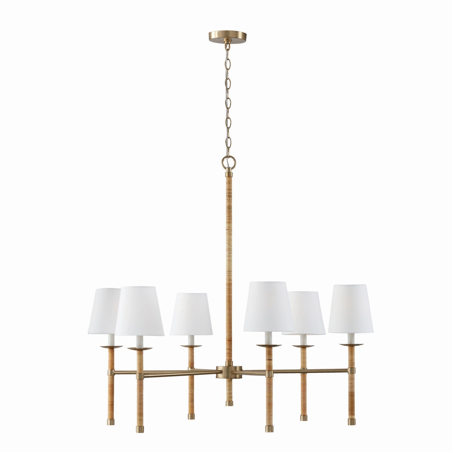 Capital Lighting - 447261MA-705 - Six Light Chandelier - Tulum - Matte Brass