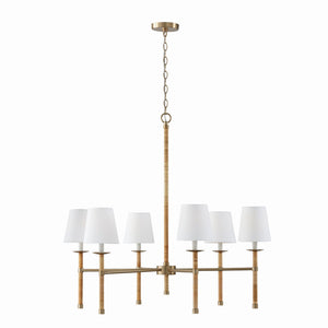 Capital Lighting - 447261MA-705 - Six Light Chandelier - Tulum - Matte Brass
