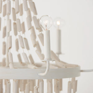 Capital Lighting - 447761OW - Six Light Chandelier - Carissa - Organic White