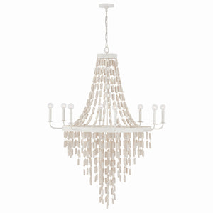 Capital Lighting - 447782OW - Eight Light Chandelier - Carissa - Organic White