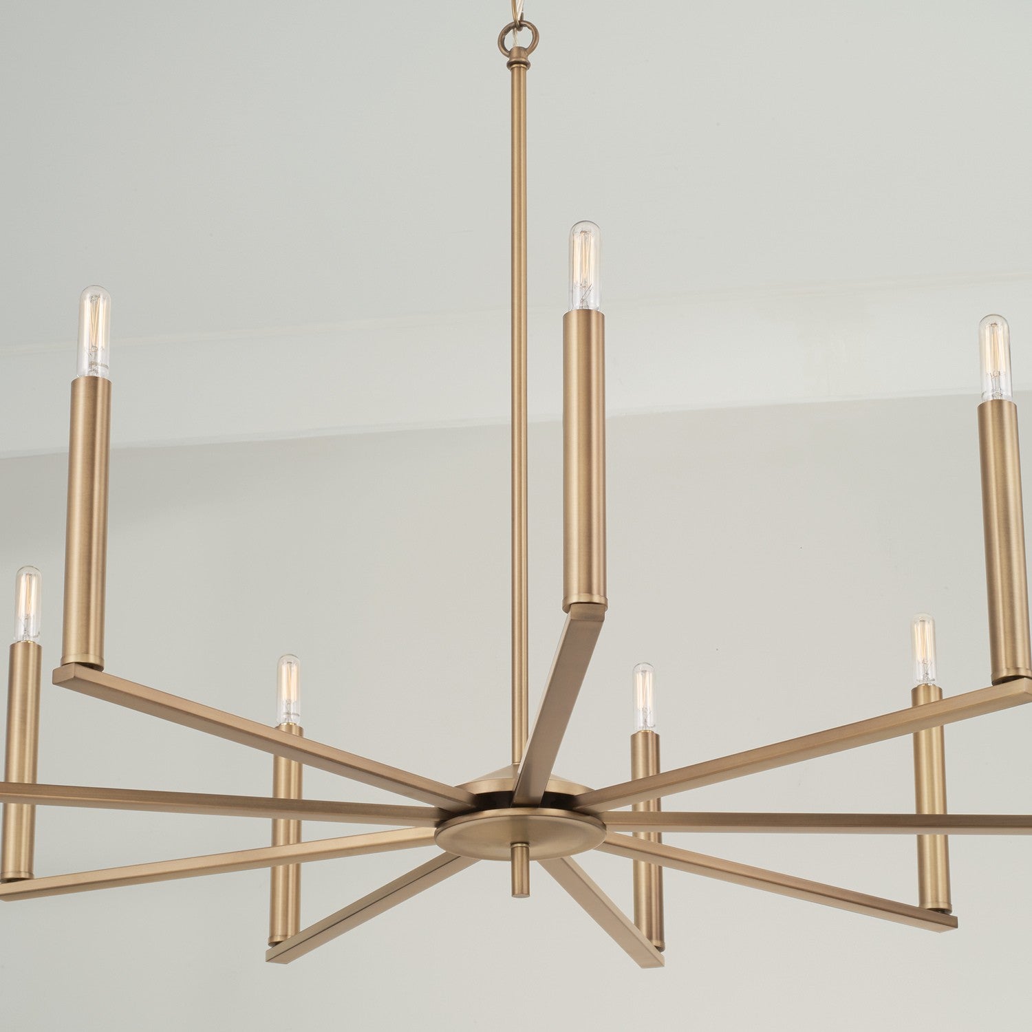 Capital Lighting - 448691AD - Nine Light Chandelier - Portman - Aged Brass