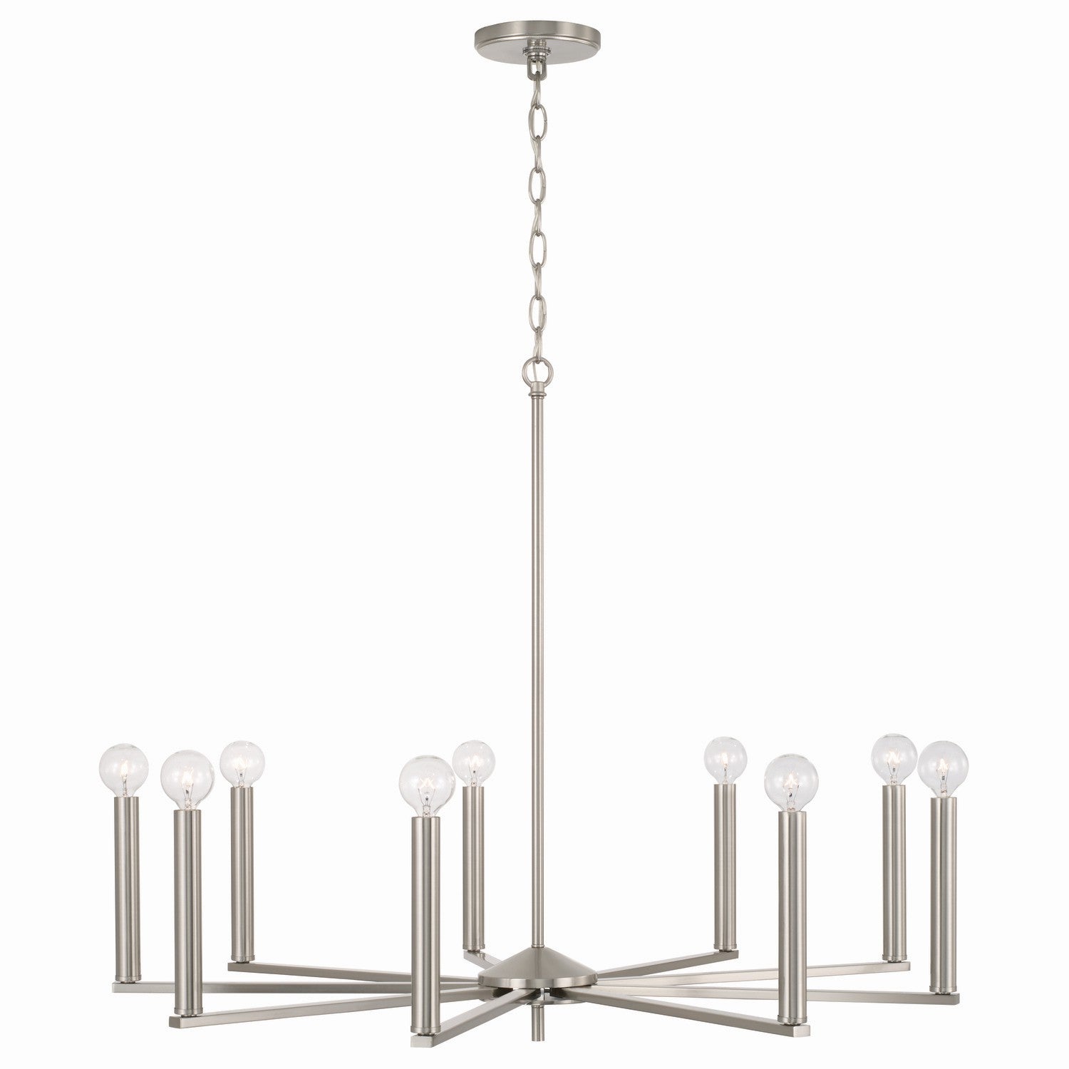 Capital Lighting - 448691BN - Nine Light Chandelier - Portman - Brushed Nickel