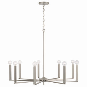 Capital Lighting - 448691BN - Nine Light Chandelier - Portman - Brushed Nickel