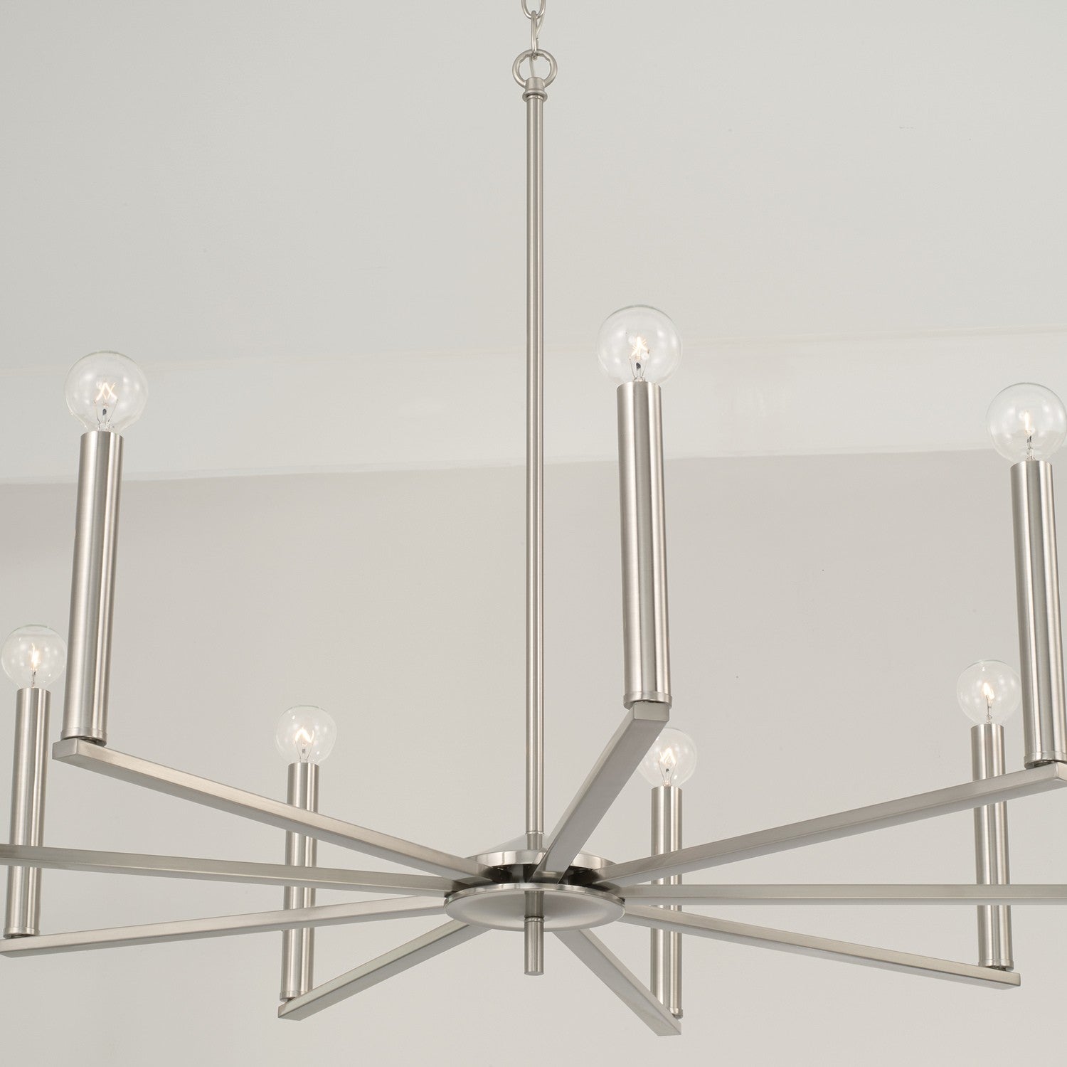 Capital Lighting - 448691BN - Nine Light Chandelier - Portman - Brushed Nickel