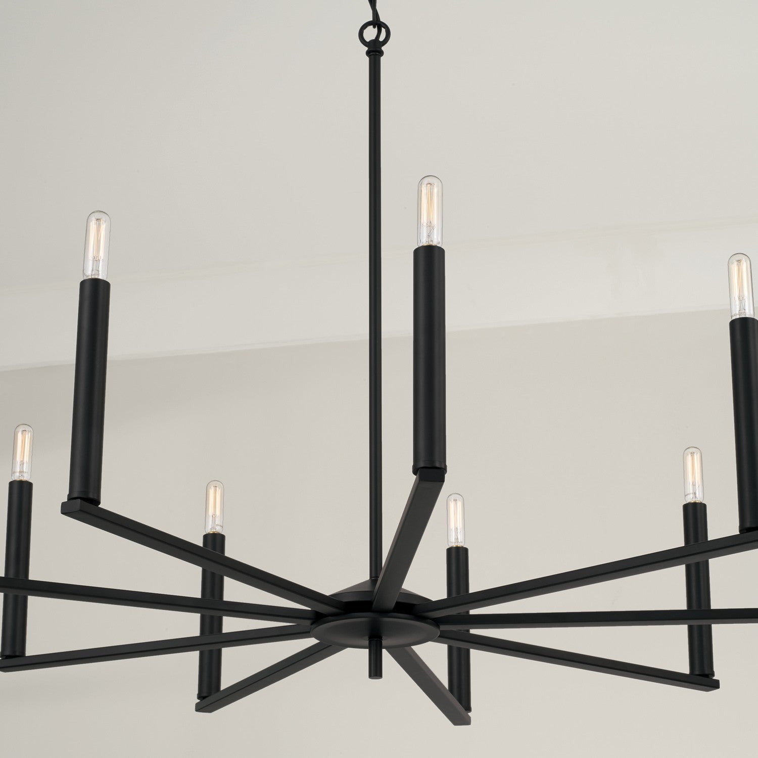 Capital Lighting - 448691MB - Nine Light Chandelier - Portman - Matte Black