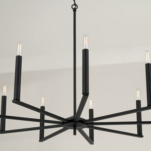 Capital Lighting - 448691MB - Nine Light Chandelier - Portman - Matte Black