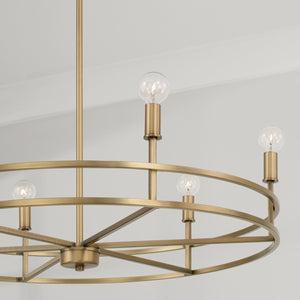 Capital Lighting - 448761AD - Six Light Chandelier - Fuller - Aged Brass