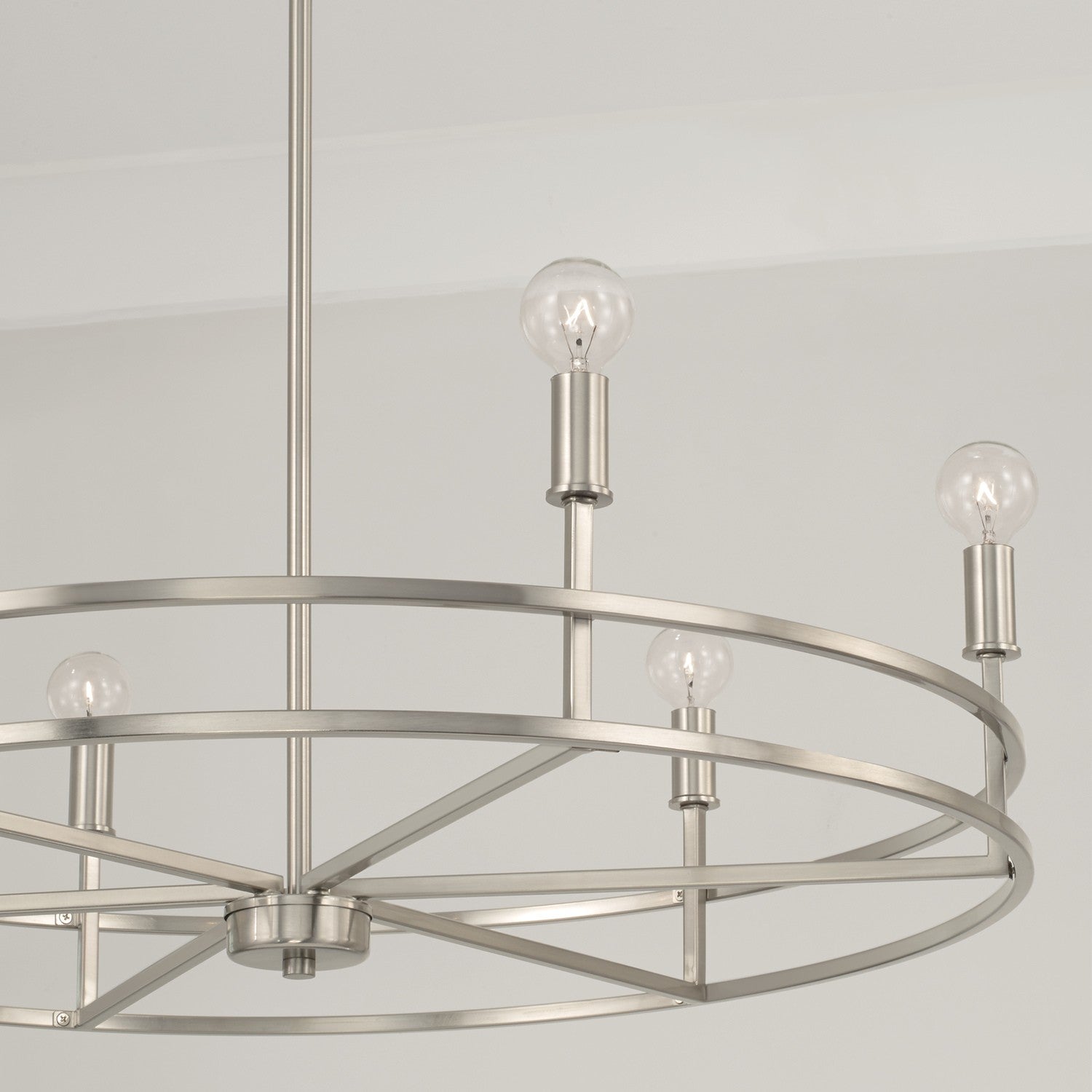 Capital Lighting - 448761BN - Six Light Chandelier - Fuller - Brushed Nickel