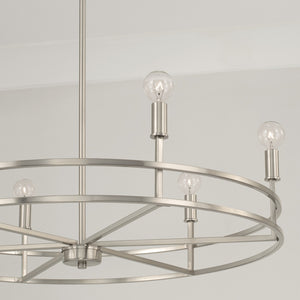 Capital Lighting - 448761BN - Six Light Chandelier - Fuller - Brushed Nickel