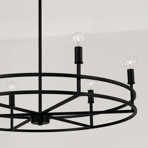 Capital Lighting - 448761MB - Six Light Chandelier - Fuller - Matte Black