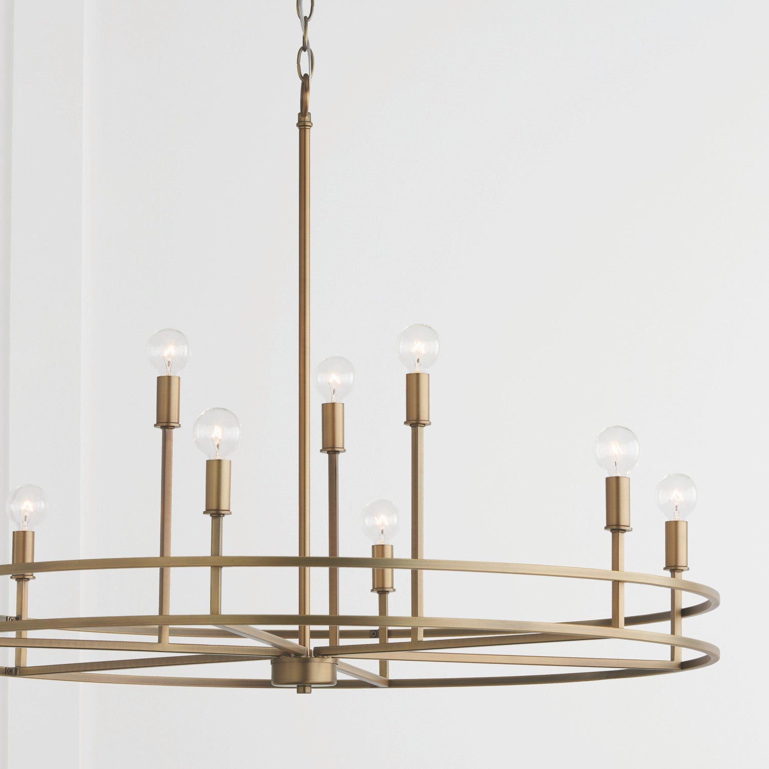 Capital Lighting - 448791AD - Nine Light Chandelier - Fuller - Aged Brass