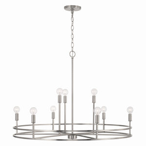 Capital Lighting - 448791BN - Nine Light Chandelier - Fuller - Brushed Nickel