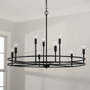 Capital Lighting - 448791MB - Nine Light Chandelier - Fuller - Matte Black