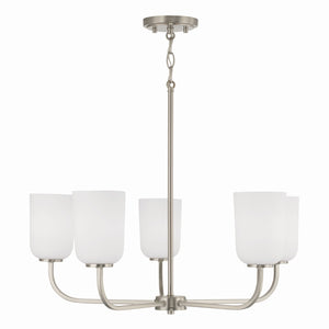 Capital Lighting - 448851BN-542 - Five Light Chandelier - Lawson - Brushed Nickel
