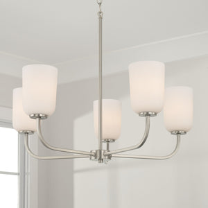 Capital Lighting - 448851BN-542 - Five Light Chandelier - Lawson - Brushed Nickel