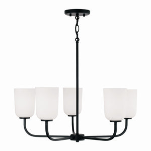 Capital Lighting - 448851MB-542 - Five Light Chandelier - Lawson - Matte Black