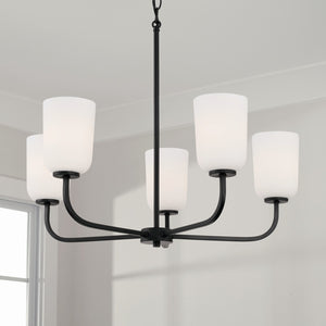 Capital Lighting - 448851MB-542 - Five Light Chandelier - Lawson - Matte Black