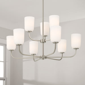 Capital Lighting - 448891BN-542 - Nine Light Chandelier - Lawson - Brushed Nickel