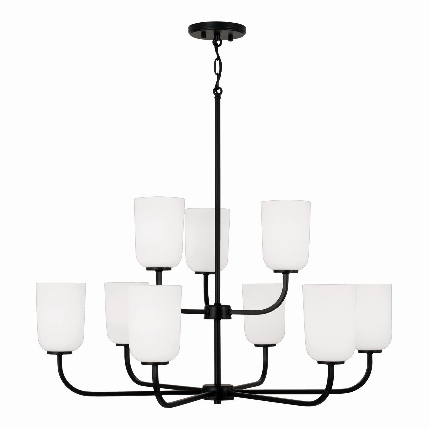 Capital Lighting - 448891MB-542 - Nine Light Chandelier - Lawson - Matte Black