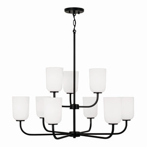 Capital Lighting - 448891MB-542 - Nine Light Chandelier - Lawson - Matte Black