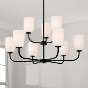 Capital Lighting - 448891MB-542 - Nine Light Chandelier - Lawson - Matte Black