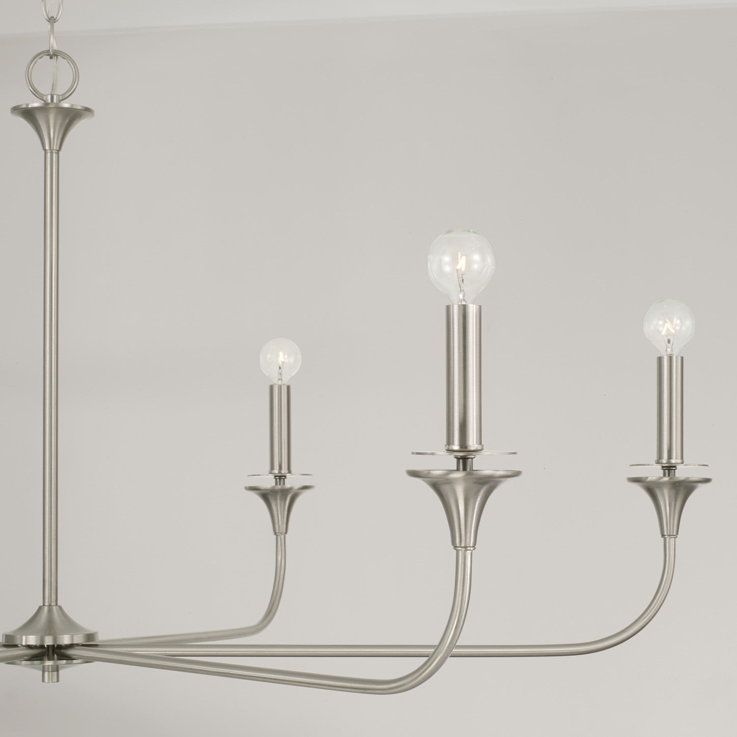 Capital Lighting - 448961BN - Six Light Chandelier - Presley - Brushed Nickel