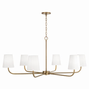 Capital Lighting - 449461AD-706 - Six Light Chandelier - Brody - Aged Brass