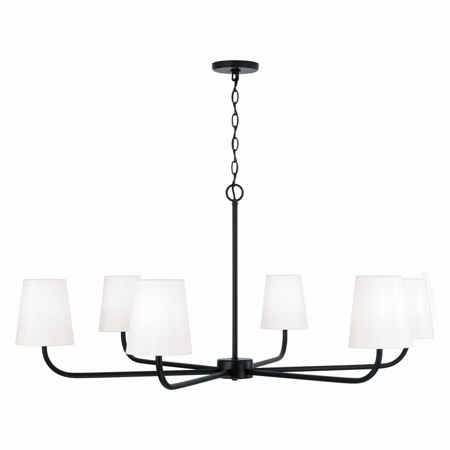 Capital Lighting - 449461MB-706 - Six Light Chandelier - Brody - Matte Black