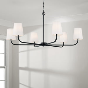 Capital Lighting - 449461MB-706 - Six Light Chandelier - Brody - Matte Black