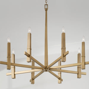 Capital Lighting - 449681AD - Eight Light Chandelier - Blake - Aged Brass