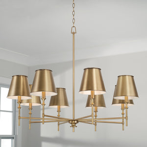 Capital Lighting - 449781AD-707 - Eight Light Chandelier - Whitney - Aged Brass