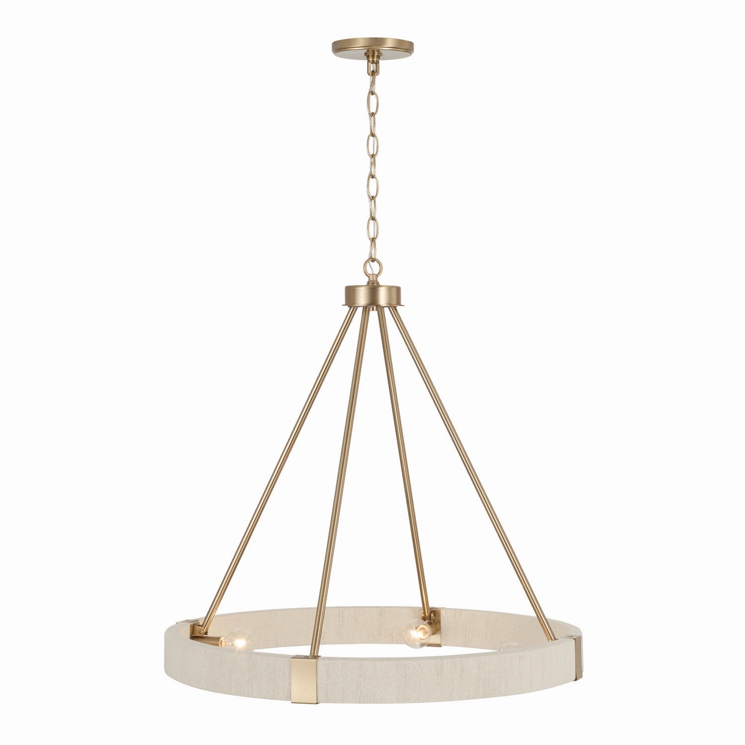 Capital Lighting - 449841MA - Four Light Chandelier - Delaney - Matte Brass