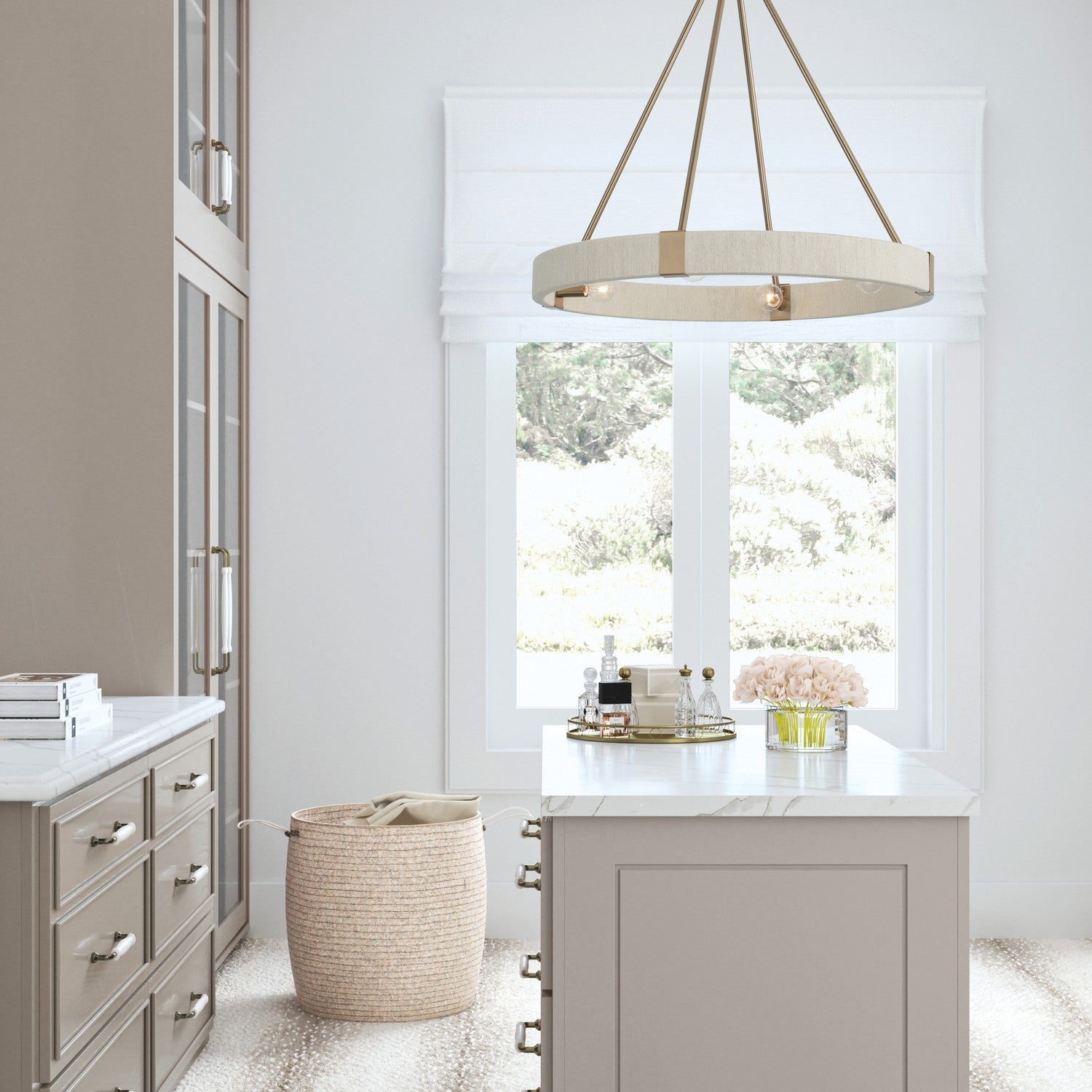 Capital Lighting - 449841MA - Four Light Chandelier - Delaney - Matte Brass