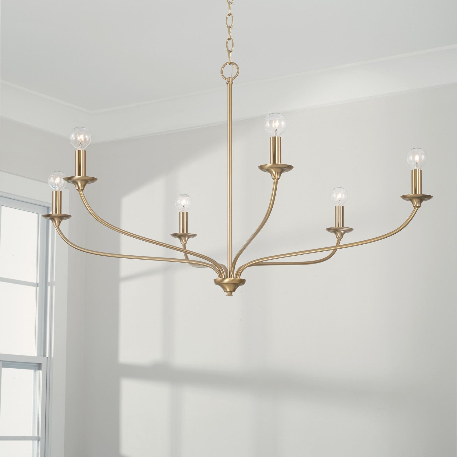 Capital Lighting - 449961MA - Six Light Chandelier - Dolan - Matte Brass