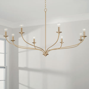 Capital Lighting - 449981MA - Eight Light Chandelier - Dolan - Matte Brass