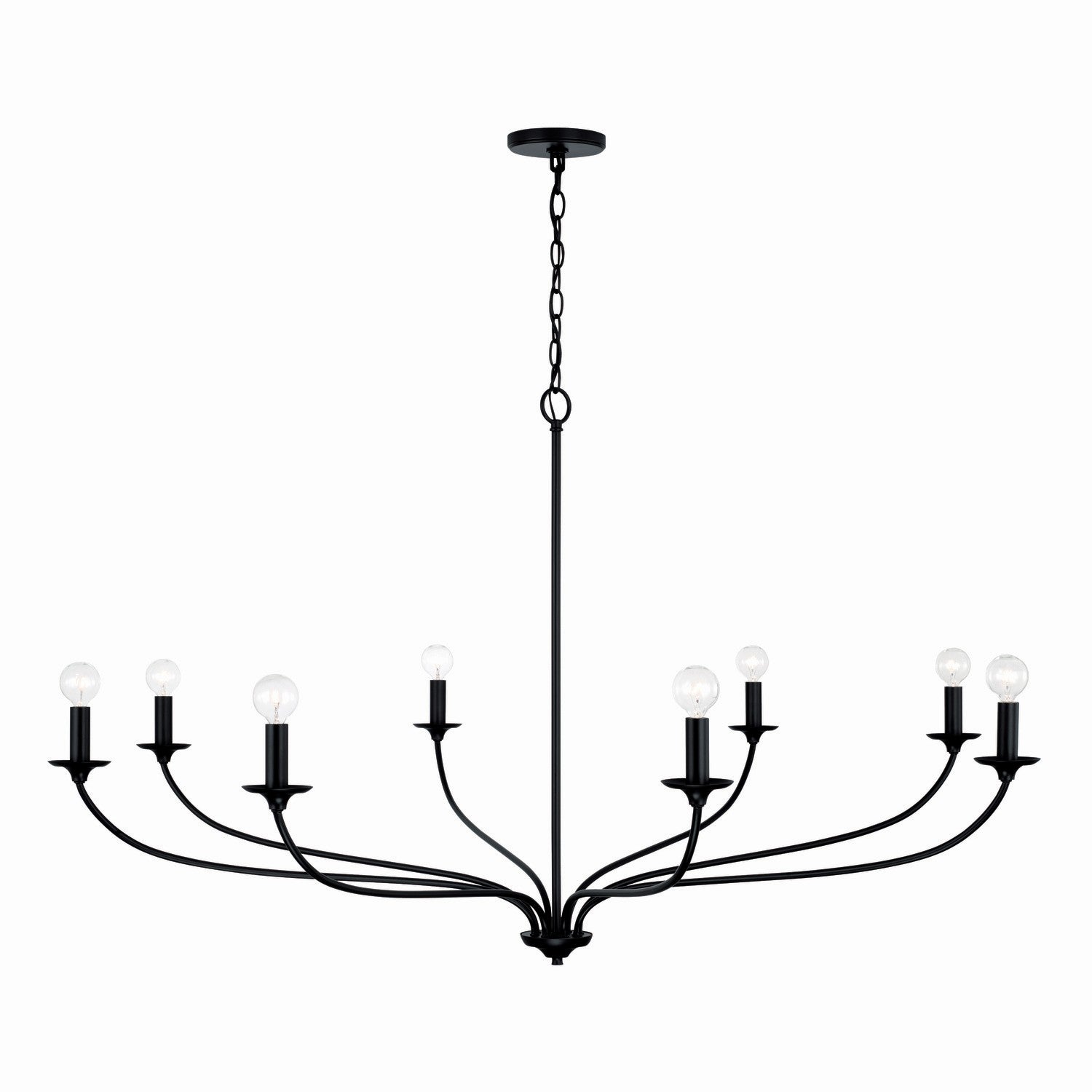 Capital Lighting - 449981MB - Eight Light Chandelier - Dolan - Matte Black