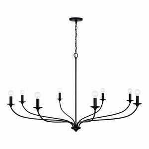 Capital Lighting - 449981MB - Eight Light Chandelier - Dolan - Matte Black