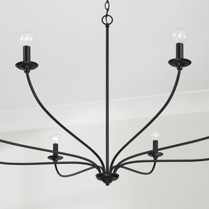 Capital Lighting - 449981MB - Eight Light Chandelier - Dolan - Matte Black