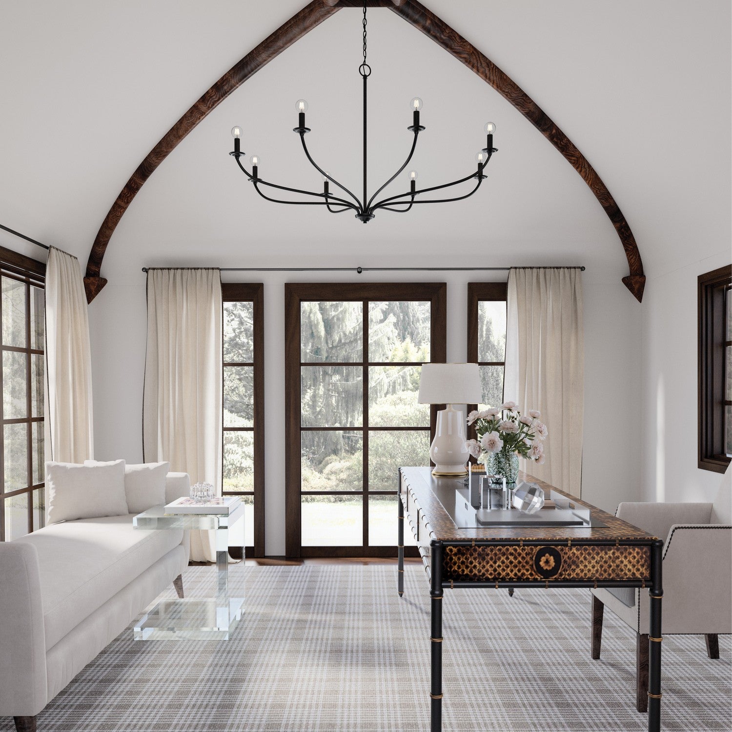 Capital Lighting - 449981MB - Eight Light Chandelier - Dolan - Matte Black